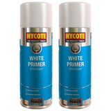 2X Hycote White Primer Spray 400ml Spray Paint