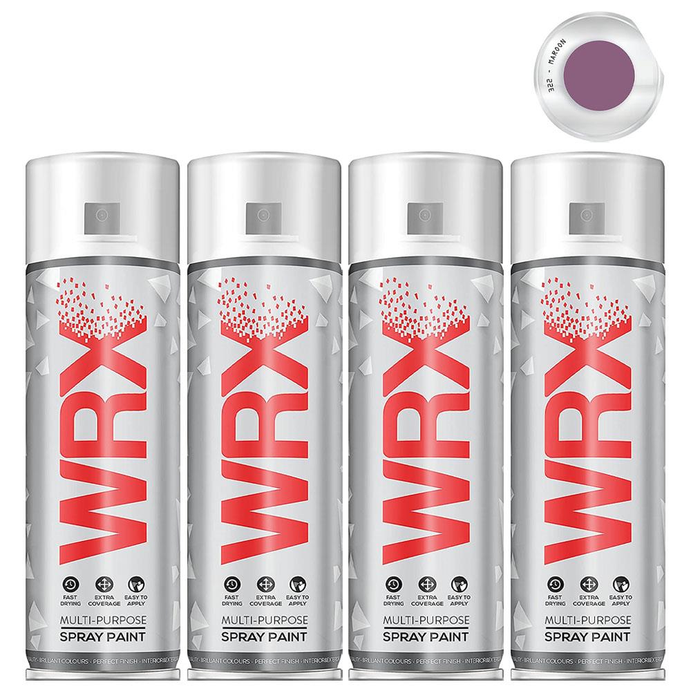 4X WRX Flat Maroon Spray Paint 400ml Spray Paint