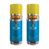 2X Hycote Aa Van Yellow Spray Paint 400ml Spray Paint
