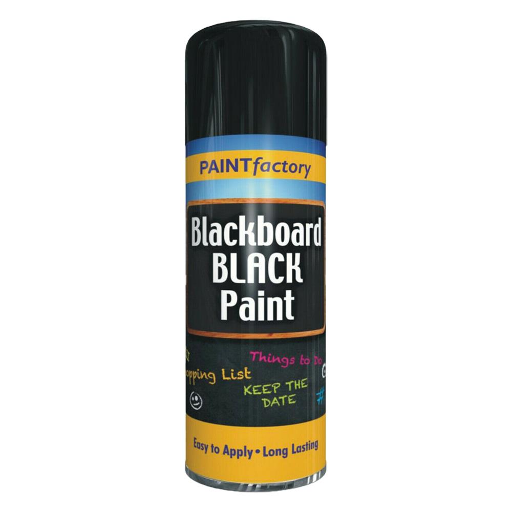 Paint Factory Black Blackboard Spray Paint 200ml Spray Paint