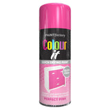 Paint Factory Pink Gloss Spray Paint 250ml Spray Paint