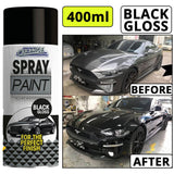 Gloss Black Car Spray 400ml Spray Paint