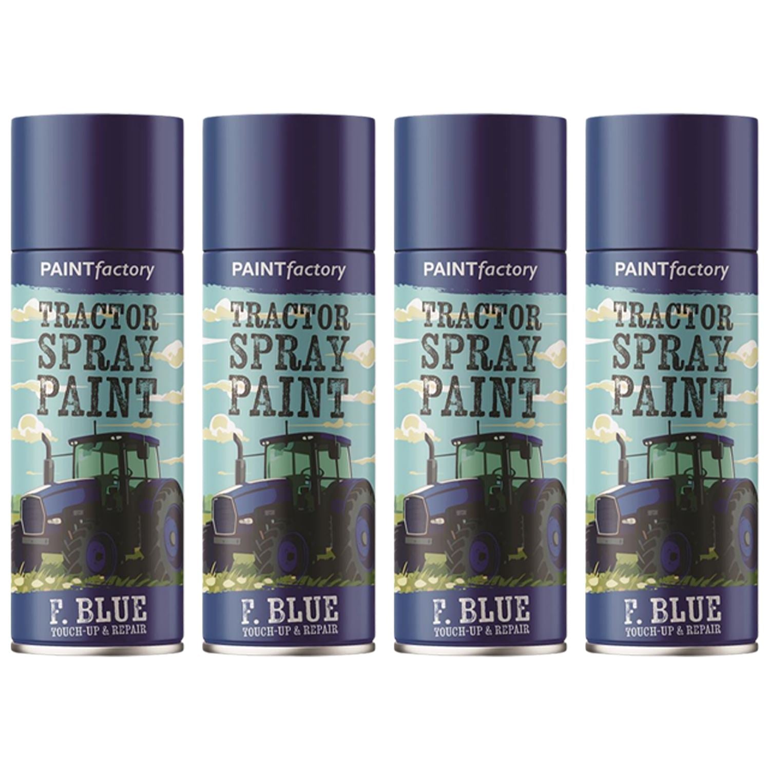 4X - Tractor Spray Paint Ford Blue 400ml Spray Paint
