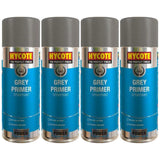 4X Hycote Grey Primer Spray 400ml Spray Paint