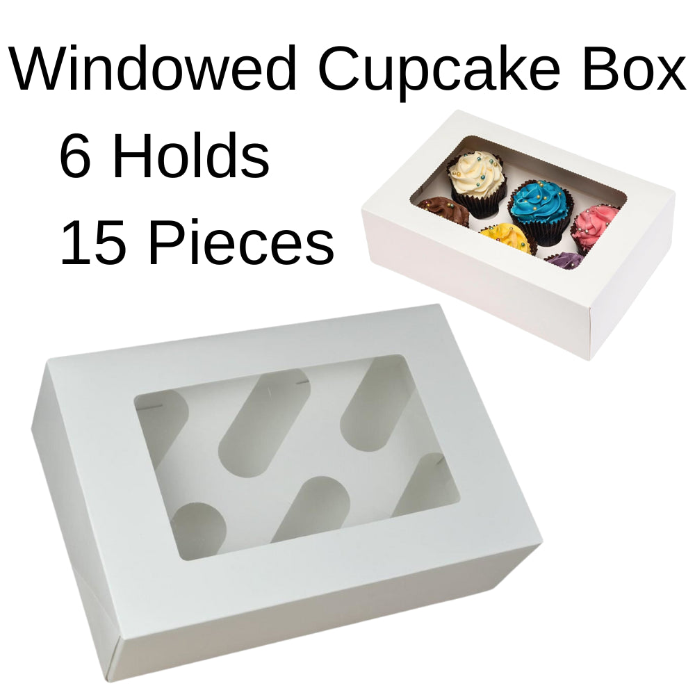 6 Hole 15X Cupcake Boxes Cupcakes Box