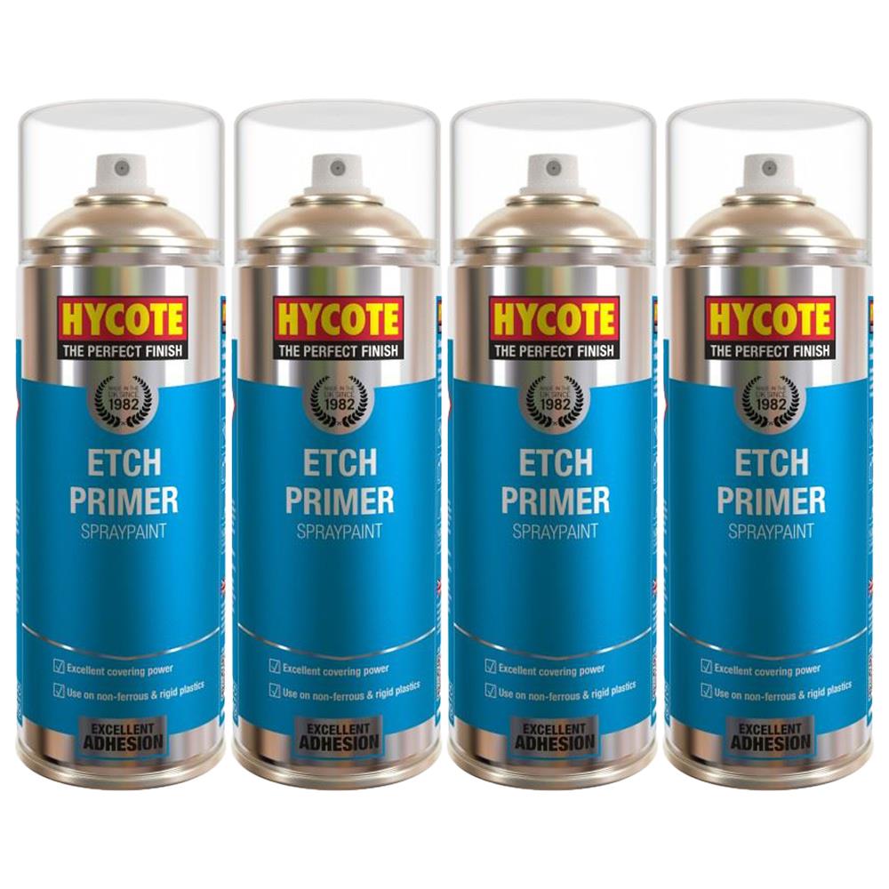 4X Hycote Etch Primer Spray 400ml Spray Paint