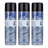 3X Upol Power Can Topcoat Matt Black Aerosol Spray 500ml Spray Paint