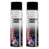 2X Promatic Black Underbody Spray Paint 500ml Spray Paint