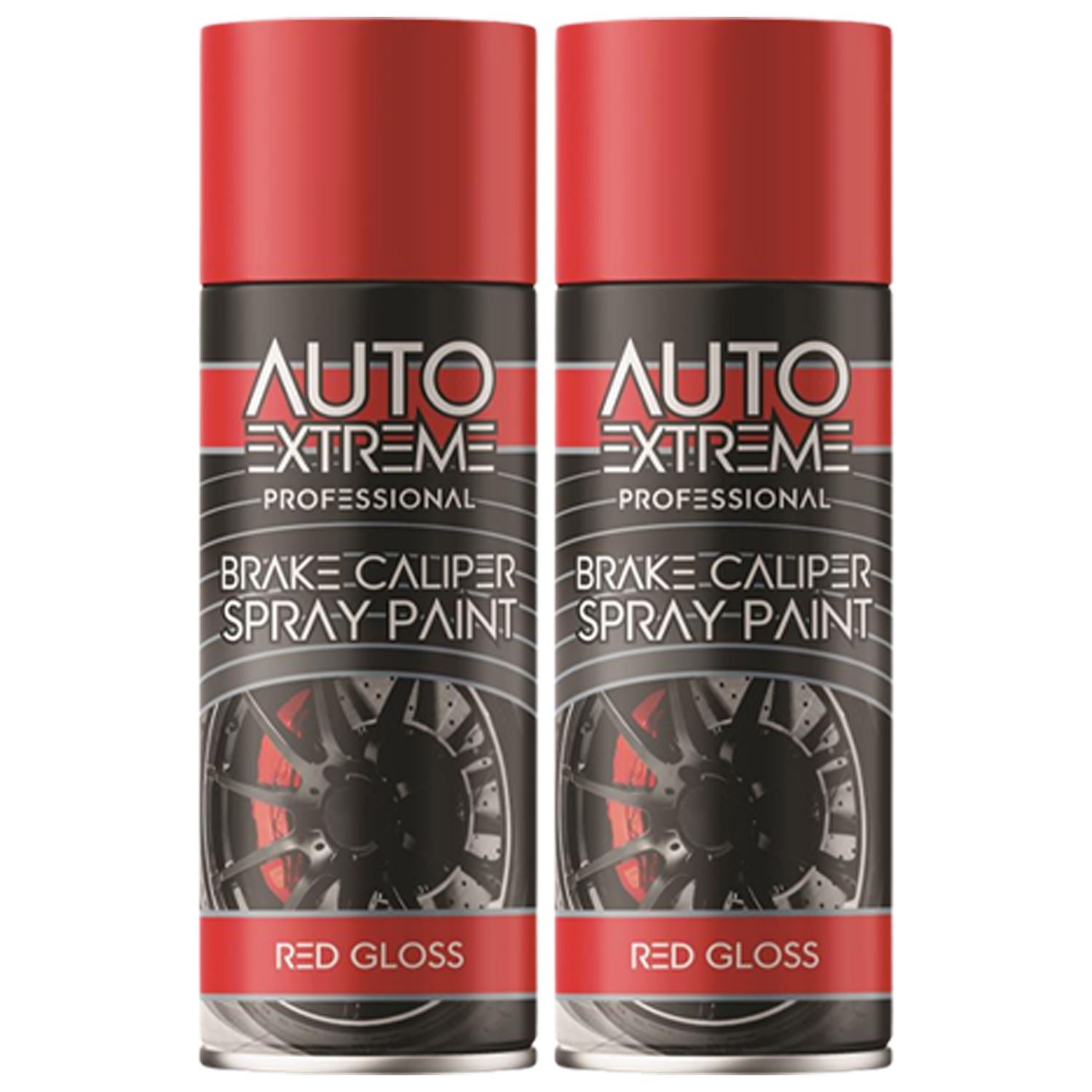 2X - Break Caliper Red Gloss Spray Paint 400ml Spray Paint
