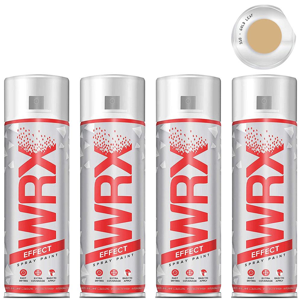 4X WRX Gloss Gold Leaf Spray Paint 400ml Spray Paint
