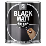 Matt Black Non-Drip Paint 300ml Tin Paint
