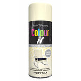 Paint Factory Ivory Silk Gloss Spray Paint 400ml Spray Paint