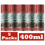 5X - Tractor Spray Paint Massey Ferguson Red 400ml Spray Paint