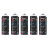 5X Ash Grey RAL 7016 Gloss Spray Paint 400ml