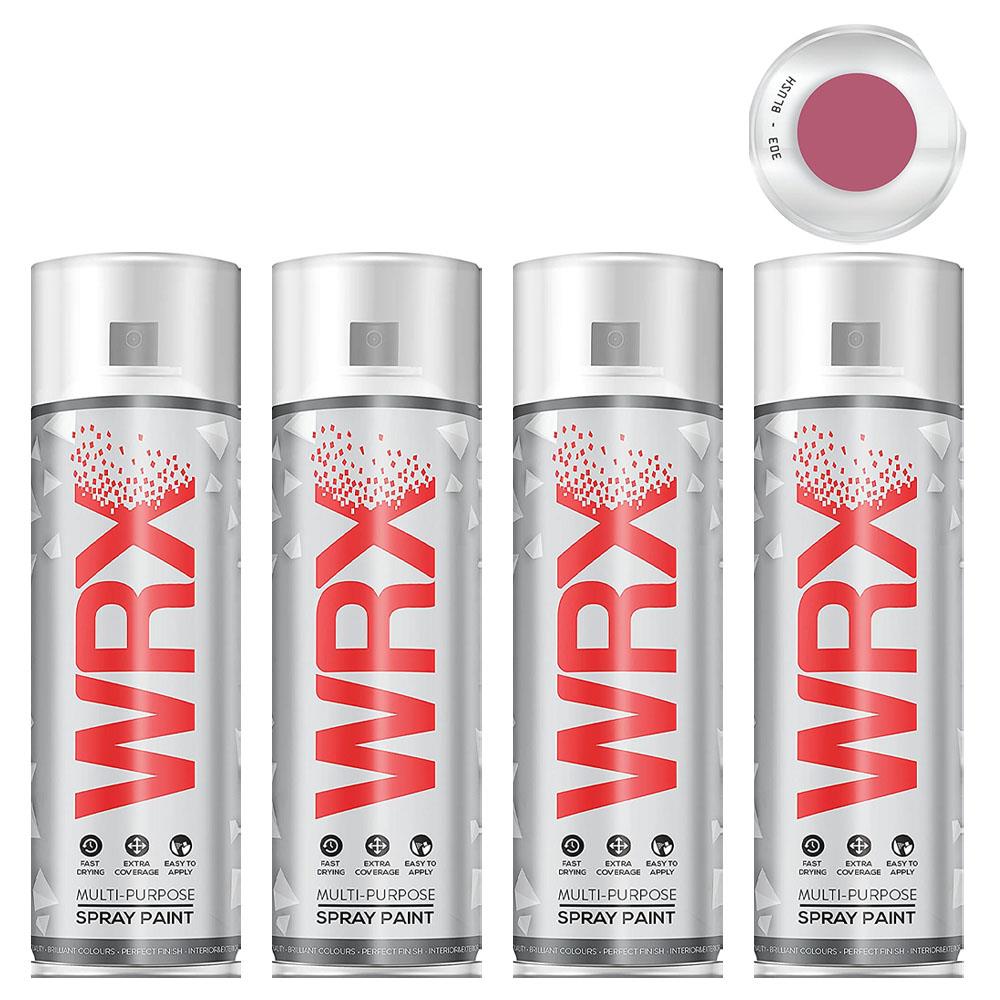 4X WRX Flat Blush Acrylic Spray Paint 400ml Spray Paint