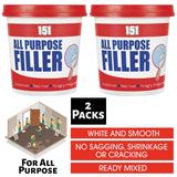 2X All Purpose Filler White Tub 600G Filler