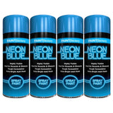 4X Paint Factory Blue Fluorescent Neon Spray Paint 200ml Spray Paint