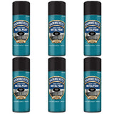 6X Hammerite Satin Black Spray Paint 400ml Spray Paint