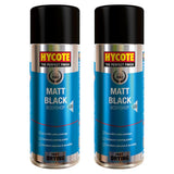 2X Hycote Bodyshop Matt Black Spray Paint 400ml Spray Paint