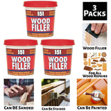 3X Wood Filler Ready Mixed Tub 600G Wood Filler