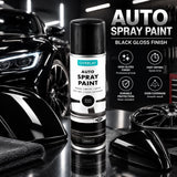 3X Overlay Gloss Black Auto Professional Spray Paint 250ml