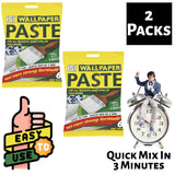 2X Wallpaper Paste 5 Roll Wallpaper Paste