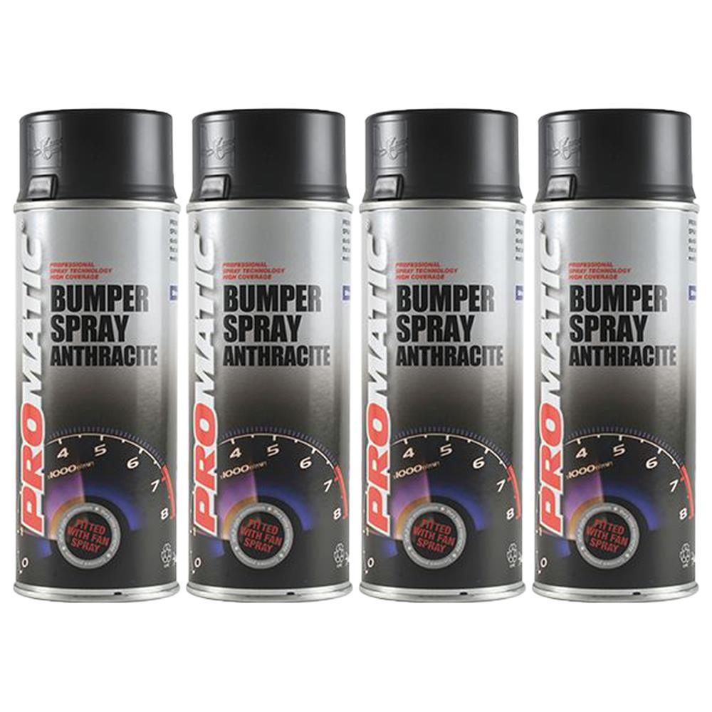 4X Promatic Bumperspray Anthracite Spray Paint 400ml Spray Paint