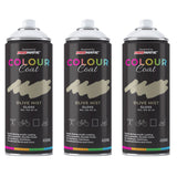 3X Olive Mist RAL 100 60 20 Gloss Spray Paint 400ml