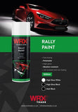5X WRX High Gloss Black Rally Paint 500ml Technical Spray