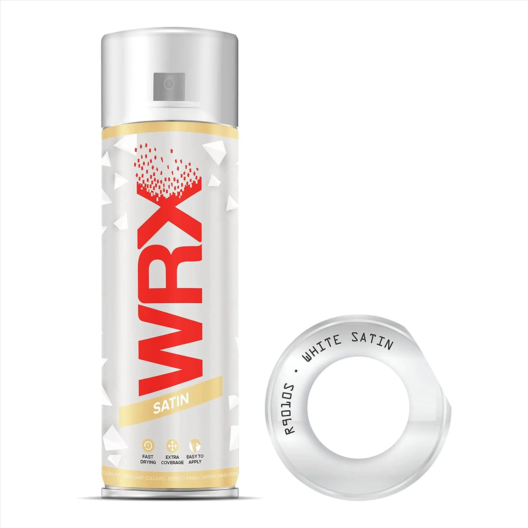 WRX Satin White Spray Paint 400ml Spray Paint