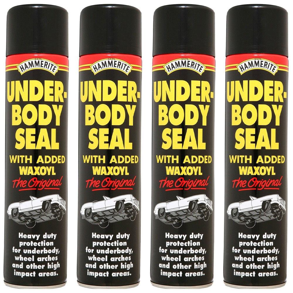 4X Hammerite Underbody Seal Spray 600ml Underbody Seal