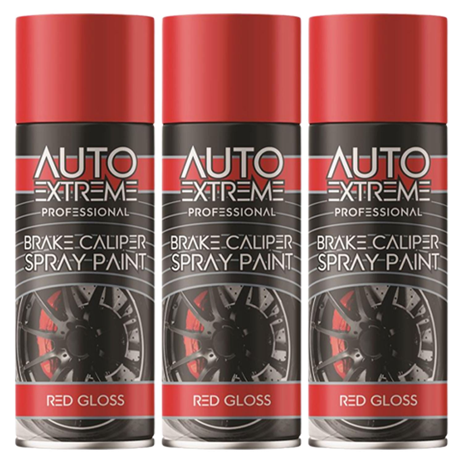 3X - Break Caliper Red Gloss Spray Paint 400ml Spray Paint
