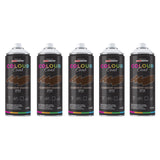 5X Chestnut Brown RAL 8014 Satin Spray Paint 400ml