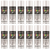 12X Paint Factory White Gloss Spray Paint 250ml