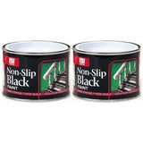 2X Nonslip Black Matt Paint Tin 180ml Tin Paint