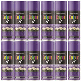 12X Paint Factory Proper Purple Gloss Spray Paint 400ml