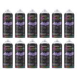12X Lavender Bloom RAL 4005 Satin Spray Paint 400ml