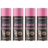 4X Paint Factory Neon Pink Spray Paint 400ml
