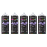 5X Lavender Bloom RAL 4005 Satin Spray Paint 400ml