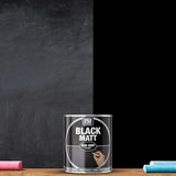 Matt Black Non-Drip Paint 300ml With 1" Paint Brush