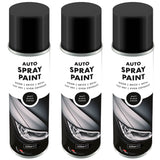 3X Overlay Matt Black Auto Professional Spray Paint 250ml