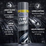 6X Tyre Shine Spray 300ml