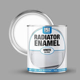5X Radiator Enamel White Gloss Paint 300ml