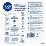 48X EXS Flavoured Latex Condoms Strawberry Male Condom