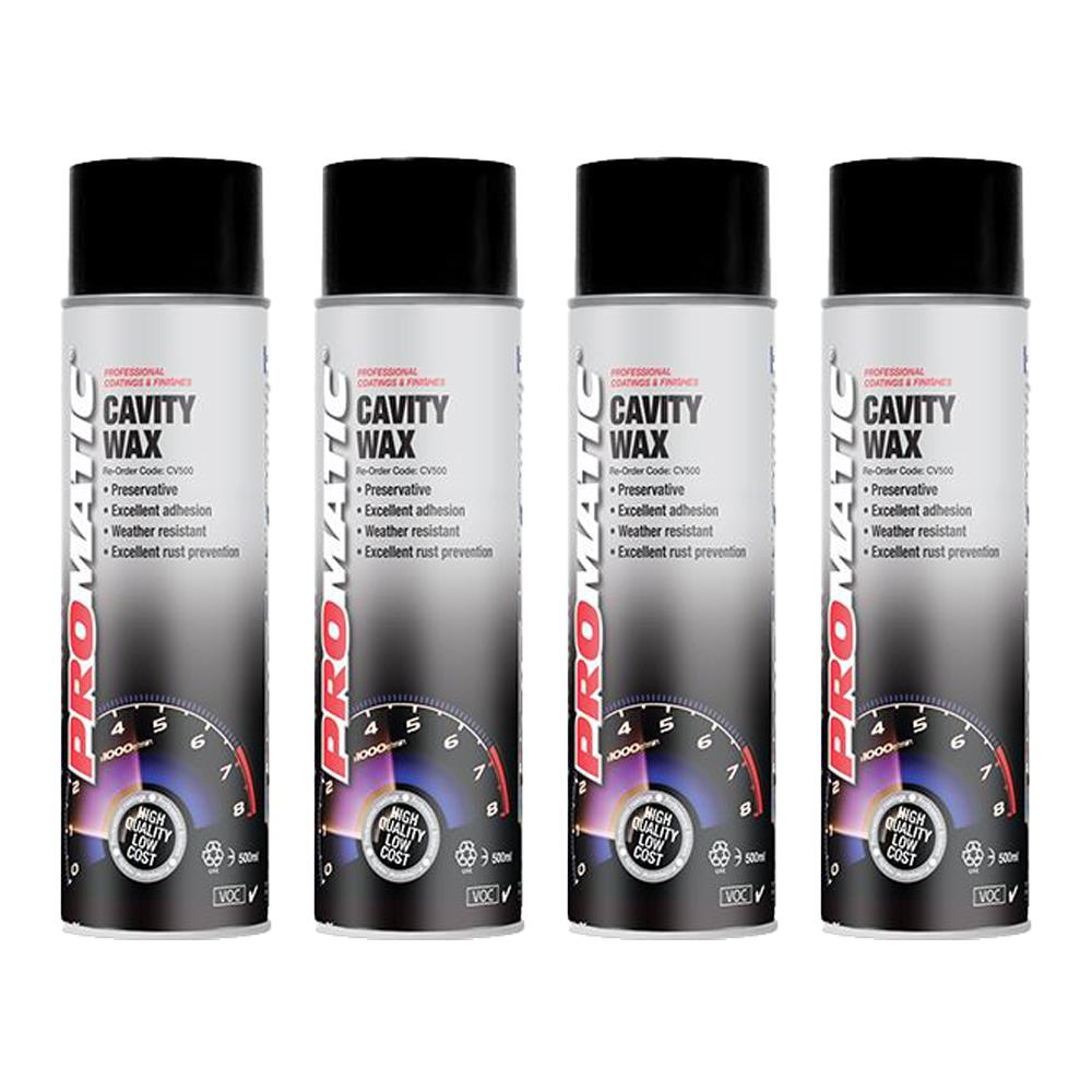 4X Promaticcavity Wax (Clear) Spray Paint 500ml Spray Paint