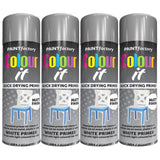 4X Paint Factory Auto White Primer Spray 250ml Spray Paint