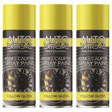 3X - Break Caliper Yellow Gloss Spray Paint 400ml Spray Paint