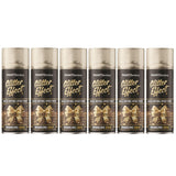 6X - Paint Factory Gold Glitter Effect Spray Paint 400ml