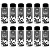 12X 151 Black Gloss Spray Paint 400ml