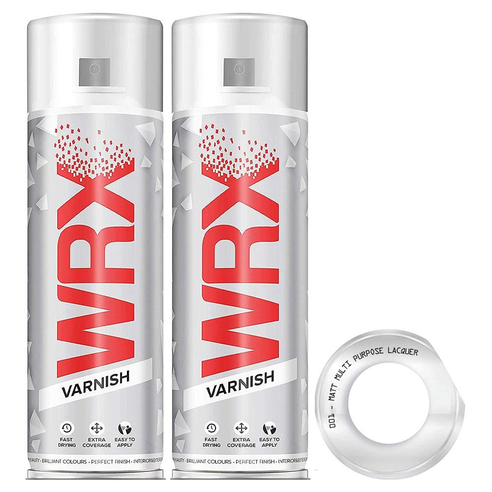 2X WRX Matt Varnish Spray Paint 400ml Spray Paint